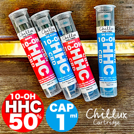 10-OH-HHC 50％ CBD LiveResin CBN 1ml カートリッジ 510 Vethos Design Chillux チラックス リキッド カートリッジ 高濃度 リキッド 吸引 vape bape ベイプ 電子タバコ