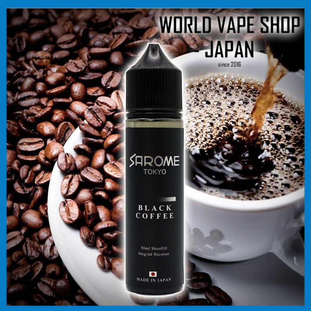 サロメ Sarome Tokyo 50ml Black COFFEE ブラックコーヒー 禁煙 節煙 電子タバコ VAPE 補助 ニコチンゼロ ノンニコチン フレーバー